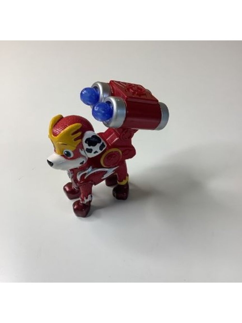 Paw Patrol Mighty Pups Super Paws Marshall Figure, Rare Find, Used
